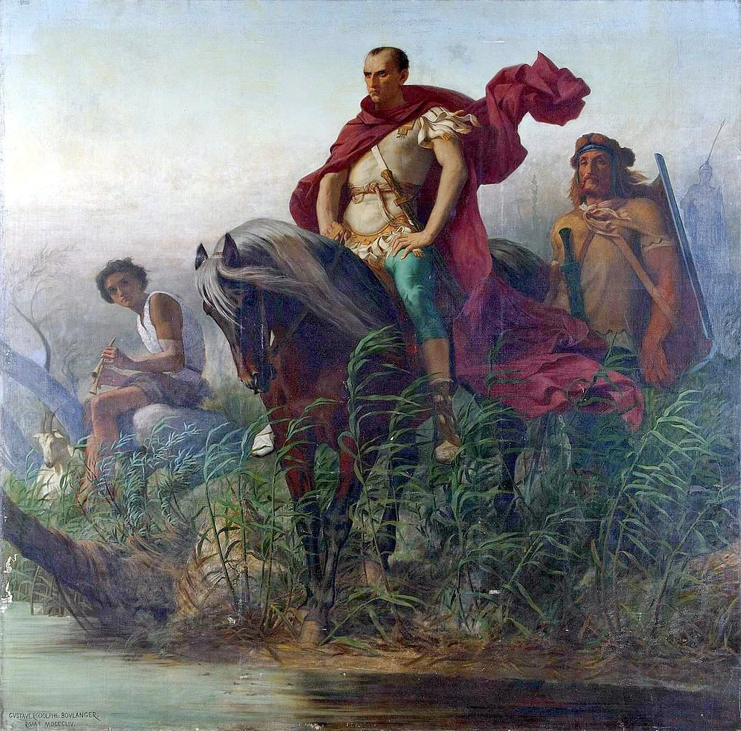 Giulio Cesare arriva al Rubicone, 1854 - Musée Picardie, Armiens